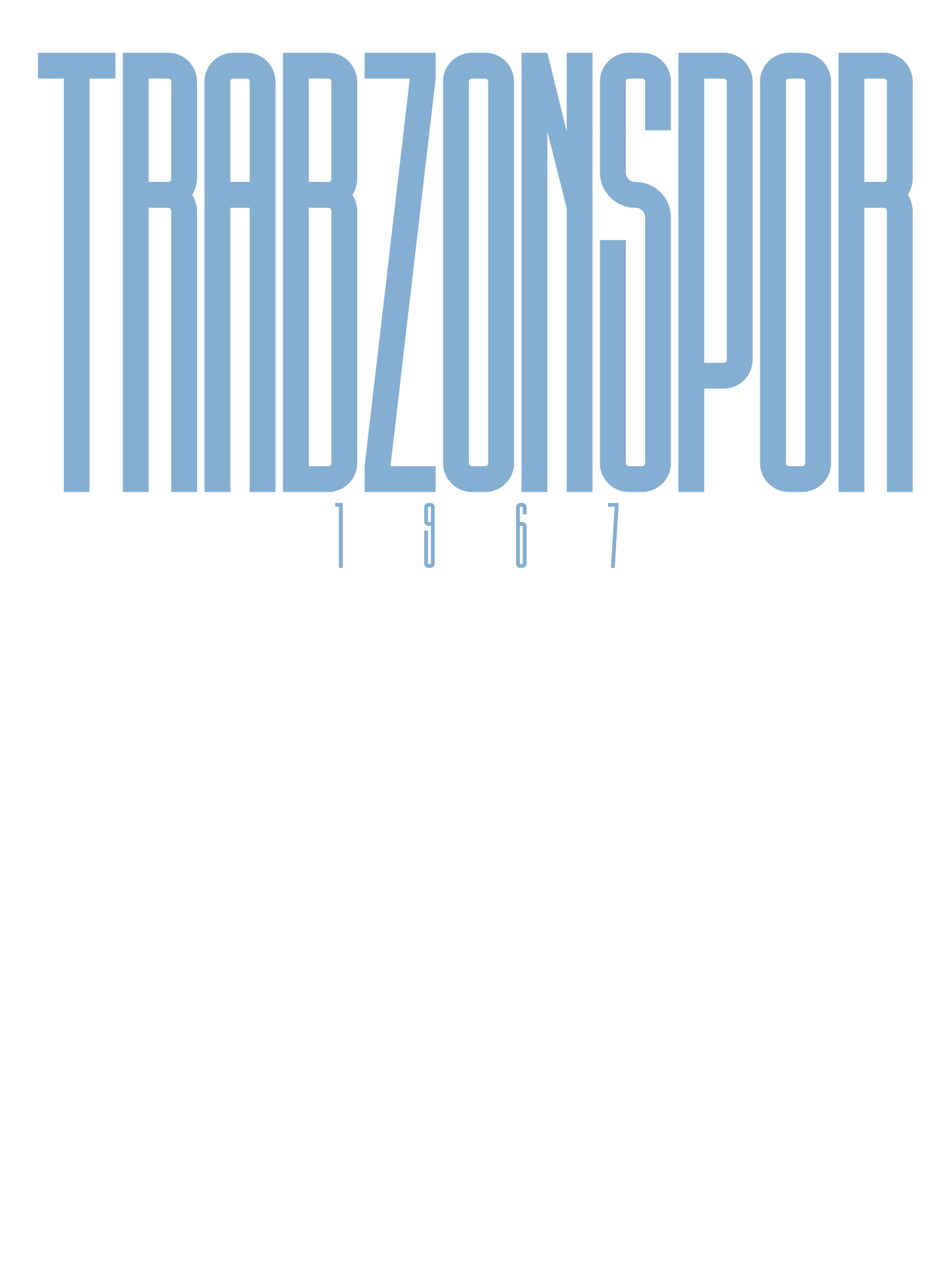 1967 TRABZONSPOR Blue Oversized Shirt