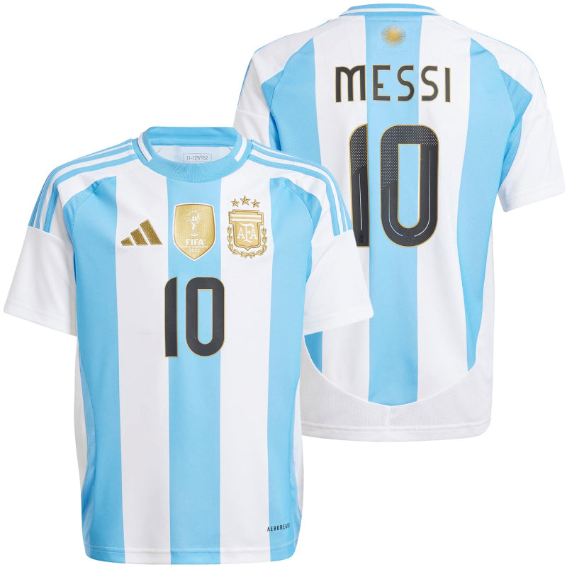 adidas AFA Argentinien Messi Heimtrikot Kinder