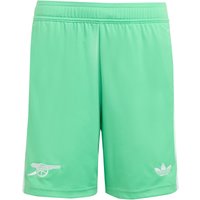 adidas Originals FC Arsenal Ausweich Torwartshorts 2025/26 Kinder JI9534 - semi screaming green/white 164