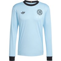 adidas DFB Deutschland 125 Jahre Jubiläum langarm Sondertrikot Herren JY0236 - clear blue/black XXL